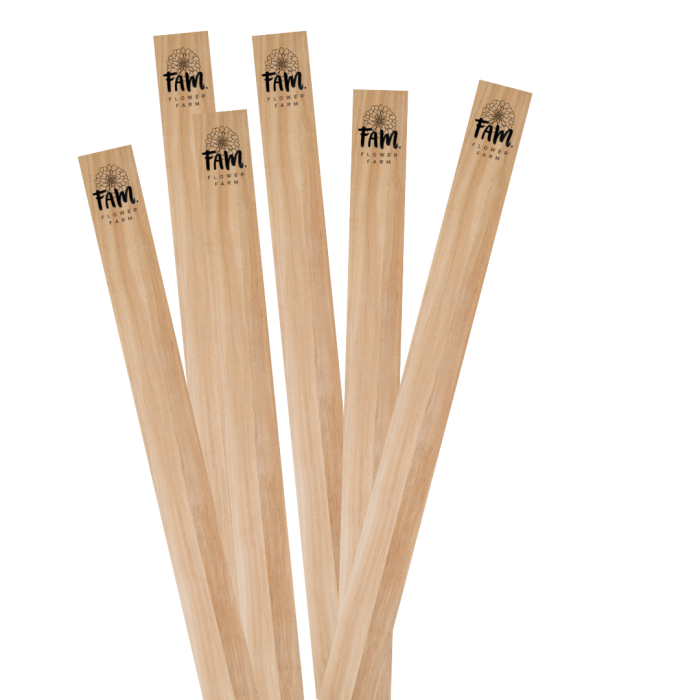 Plantlabels wood set of 6
