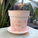 FAM plantenpot + schotel voor dahlia's - set van 5