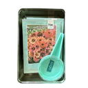 Bloemenzaden bewaarblikje