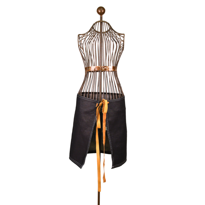 Denim garden tool belt short