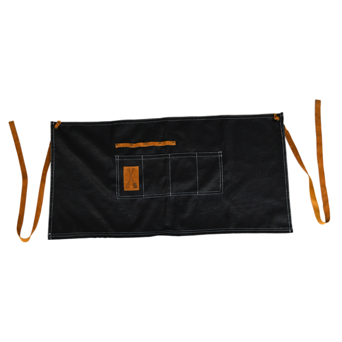 Denim garden tool belt short